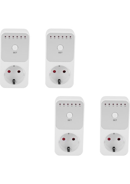 4x Geri Sayım Zamanlayıcı Anahtarı Akıllı Kontrol Plug-In Socet Soket Ab Fişini Otomatik Olarak Kapatır (Yurt Dışından)