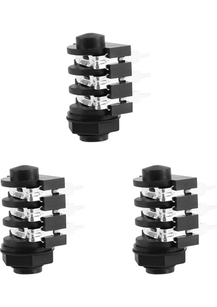 3pcs 1/4 Inç 6 5mm Stereo Ses Pcb Panel Montaj Kulaklık Kriko Soketi 6 Pin (Yurt Dışından)