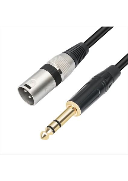 1/4 Inç - Xlr Erkek Dengeli Sinyal Bağlantı Kablosu 6 35MM - Xlr Yama Kablosu Mikrofon Dengeli Kablo 500CM (Yurt Dışından) fırsatları