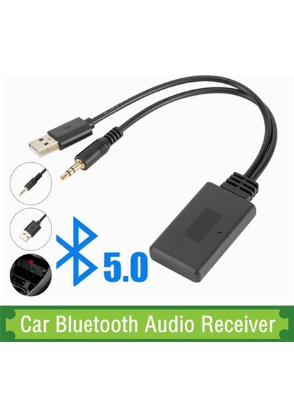 Araba Kablosuz Bluetooth Modül Müzik Tüm Modeller Jierui-Bt 5908 Yardımcı Adaptör Için Alıcı Aux E92 (Yurt Dışından)