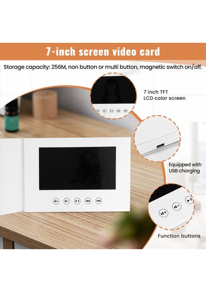 Sunumlar Için 7 Inç Yeni Video Broşür Kartları Dijital Reklam Oyuncusu 7 Inç Ekran Video Tebrik (Yurt Dışından) indirimleri