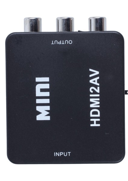 2x Mini HDMI - 3rca Cvbs Kompozit Video Av Dönüştürücü Adaptörü Tv Ps3 Vhs Vcr DVD Siyah (Yurt Dışından) indirimleri