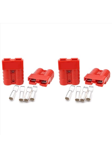 4 Adet Hızlı Bağlantı Fişi 175A 600V Pil Hızlı Konektör Güç Fişi Vinç Bağlantısı Kırmızı Maksimum 1AWG Tel Için (Yurt Dışından)