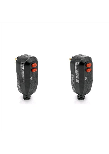 2x Gfcı Değiştirme Fiş Montajı 3-Yavrular 15A 3-Kabulleri Toprak Hatası Devresi Kesici Rcd Koruması Abd Fişi (Yurt Dışından)