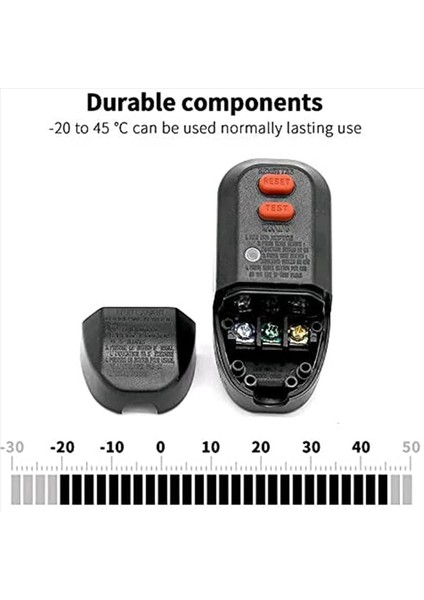 2x Gfcı Değiştirme Fiş Montajı 3-Yavrular 15A 3-Kabulleri Toprak Hatası Devresi Kesici Rcd Koruması Abd Fişi (Yurt Dışından) fiyatları