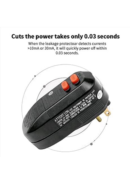 2x Gfcı Değiştirme Fiş Montajı 3-Yavrular 15A 3-Kabulleri Toprak Hatası Devresi Kesici Rcd Koruması Abd Fişi (Yurt Dışından) modelleri