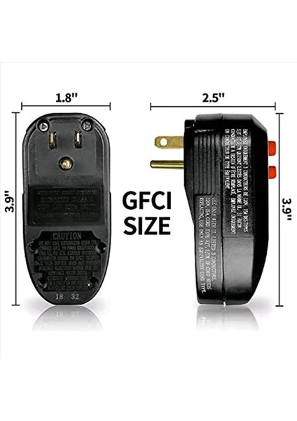 2x Gfcı Değiştirme Fiş Montajı 3-Yavrular 15A 3-Kabulleri Toprak Hatası Devresi Kesici Rcd Koruması Abd Fişi (Yurt Dışından) indirimleri