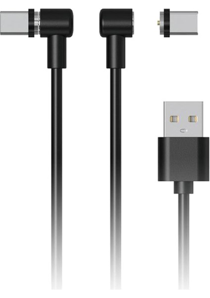 Ps Vr2 Manyetik Şarj Kablosu Için 2 Arada 1 Tip C Şarj Cihazı Ps5 Ps5 Tablet Telefon Şarj Kablosu (Yurt Dışından)