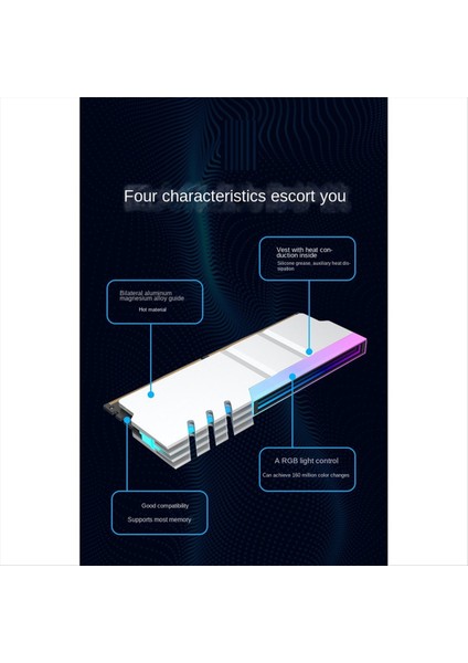 Bilgisayar Ddr4 Ddr5 5V Argb Sync Bellek Radyatör Pc Rgb Renkli Ram Isterınk Soğutucu Soğutu (Yurt Dışından)
