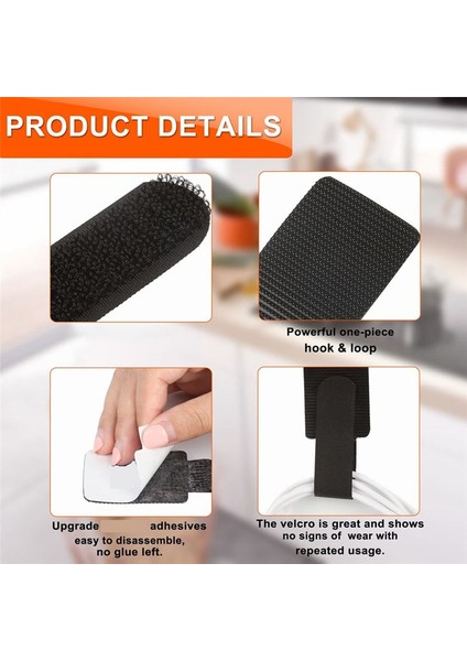 Mutfak Aletleri Için 50 Pcs Kordon Organizatörü Cihaz Kordonu Organizatörü Kitchen Cihaz Kablosu Sarıcı (Yurt Dışından) indirimleri