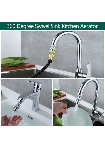 Bahçe Hortumunu Bağlamak Için Lavabo Musluk Adaptörü Kiti Döner Havalandırıcı Adaptörü Çoklu Iplikli Bahçe Hortumu Adaptörü 3/4 Inç Ght Iplik (Yurt Dışından) fiyatları