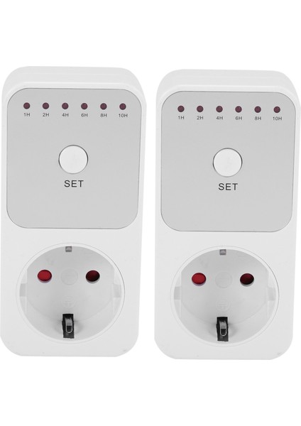 2x Geri Sayım Zamanlayıcı Anahtarı Akıllı Kontrol Plug-In Socket Soket Ab Fişini Otomatik Olarak Kapatır (Yurt Dışından)