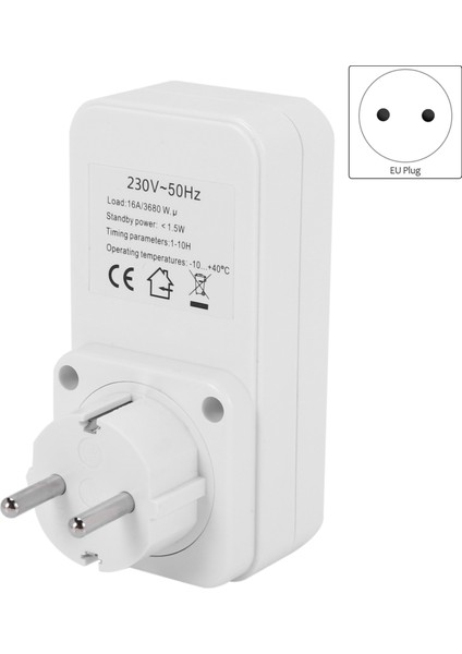 2x Geri Sayım Zamanlayıcı Anahtarı Akıllı Kontrol Plug-In Socket Soket Ab Fişini Otomatik Olarak Kapatır (Yurt Dışından) fiyatları