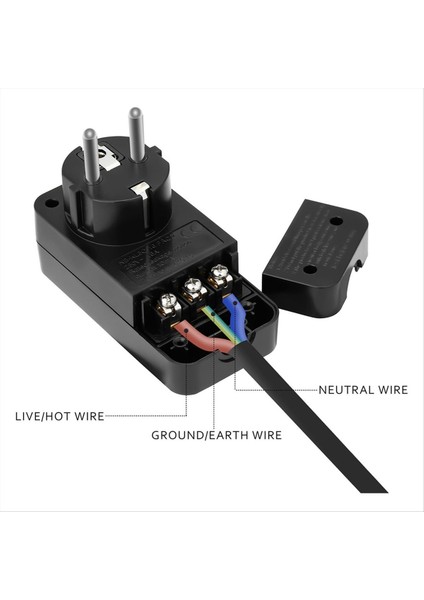 Fı Devre Kesici Kişisel Koruma Fişi Değiştirme Fişi 10MA Konut Aktış Devresi Kederi 16AMP Ab Fişi (Yurt Dışından) fiyatları