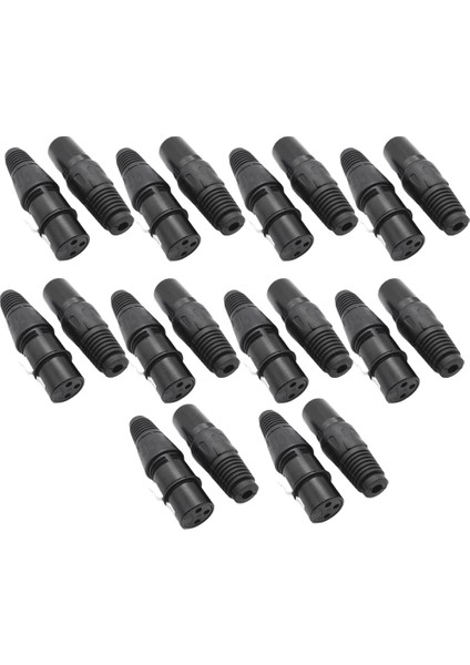 10 Çift Xlr 3 Pin Mikrofon Ses Kabloları Fiş Konektörleri Erkek Dişi Mikrofon Yılan Fiş Kablo Konektörleri (Yurt Dışından) fiyatları