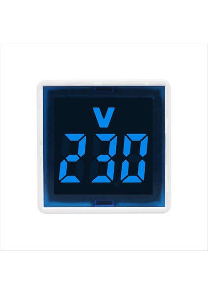 Dijital Voltmetre Kare AC220V Kare Voltaj Test Cihazı ve Gösterge Işık Ab Fişi Mavi (Yurt Dışından) fırsatları