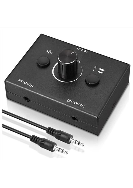 2 Set 3 5mm Ses Anahtarlayıcı 2 Giriş 1 Çıkış/1 Giriş 2 Çıkış Ses Dinlatıcı Anahtarıcı Anahtarlama Kutusu Tek Kezli Sabit Düğmesi (Yurt Dışından) fiyatları