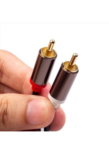 3x 2rca - 2 Rca Koaksiyel Ses Kablosu 3 5 Jack Stereo Rca Ses Kablosu Ev Sineması DVD Tv Amplifikatörü CD Soundbox (Yurt Dışından) fırsatları