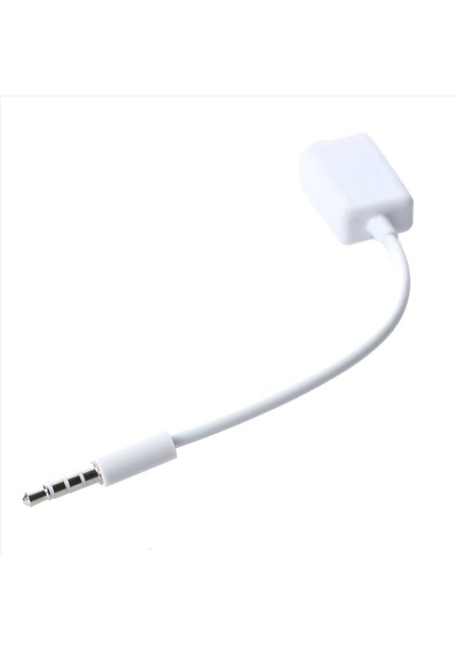 3x Araba Mp3 3 5mm Erkek Aux Audio Plug Jack - USB 2 0 Dişi Dönüştürücü Kablo Kablosu Beyaz (Yurt Dışından) modelleri