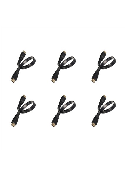 6x Kısa HDMI Erkek - Erkek Fiş Fakla Kablo Kablosu Sesli Video Için Tam Hd Hdtv Tv Ps3 (Yurt Dışından)
