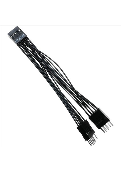 3x Anakart Audio Hd Uzatma Kablosu 9pin 1 Dişi - 2 Erkek Y Ayırıcı Kablosu Pc Için Siyah 10CM (Yurt Dışından) modelleri