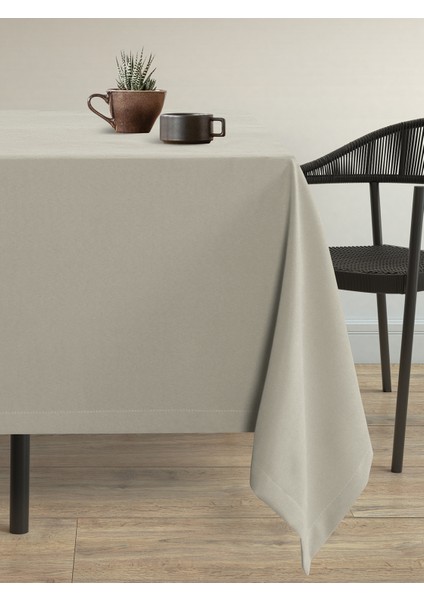 Kadife Dokulu Sis Bulutu Rengi Masa Örtüsü