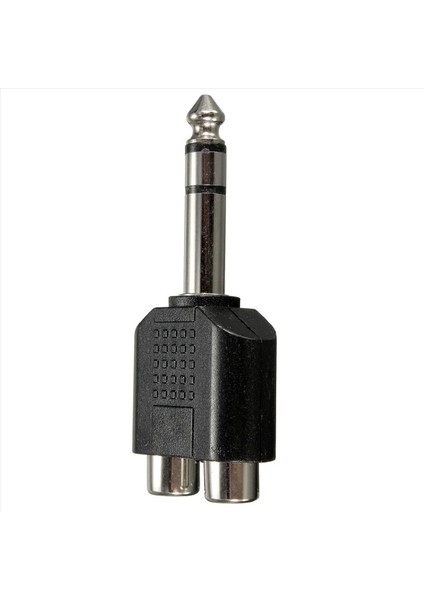 5pcs 6 35MM 1/4 Inç Erkek Stereo Ila 2 Çift Rca Dişi Y Sıfırlayıcı Ses Adaptör Dönüştürücü (Yurt Dışından) indirimleri