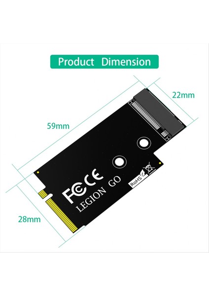 M 2 (Ngff) Lenovo Legion Için Nvme M-Key SSD Adaptörü Go Handheld Dönüşüm Adaptör Kartı (Yurt Dışından) modelleri