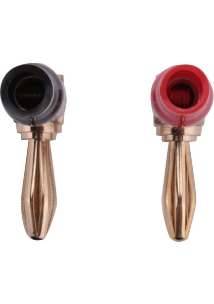 32PCS 4mm Muz Tapa Hoparlör Kabloları Konektör Adaptörü 24K Altın Kaplama Vida Tipi Saf Bakır Sağ Açılı Banana Tapaları (Yurt Dışından)