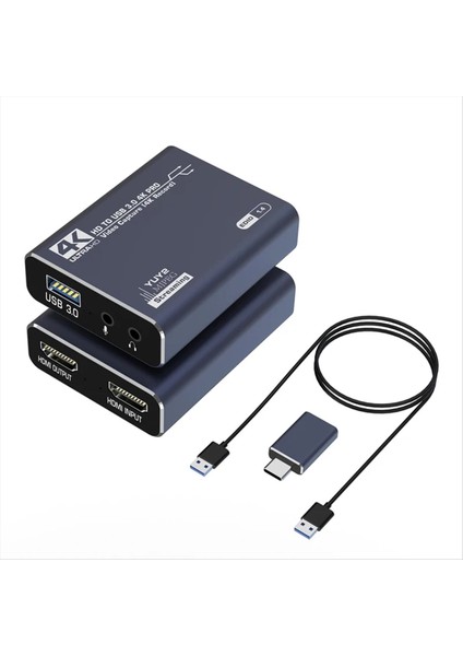 Video Yakalama Kartı Grabber HDMI Uyumlu 4K 60Hz 30Hz USB 3 0 C 1080P 60FPS 30FPS Hd Kayı (Yurt Dışından)