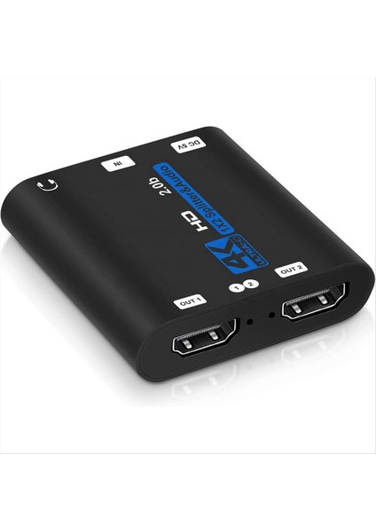HDMI Uyumlu Ayırıcı Ses Çıkarıcı ile 2&#39 De 1 Out Hdr 4K 60Hz HDMI Uyumlu 2 0 1x2 Splitter Distribütörü (Yurt Dışından) fiyatları