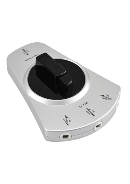DVD CD Çalar Için 1 Ila 3 Dijital Ses Optik Fiber Kablo Toslink 3 Yollu Seçici Anahtar Ayırıcı Adaptörü (Yurt Dışından)
