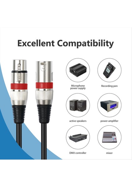 10PCS DMX512 Xlr Kablo Erkek - Kadın Ses Kablosu 3 Pin Dmx Kablosu Mikrofon Karıştırıcı Amplifikatörü 1 5m (Yurt Dışından) fiyatları