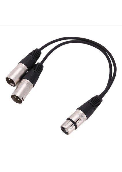 Yeni 3pin Xlr Dişi Jak - Çift 2 Erkek Fiş Y Ayırıcı Kablo Adaptörü 1 Ft Kordon (Yurt Dışından) fiyatları