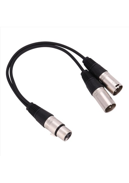 Yeni 3pin Xlr Dişi Jak - Çift 2 Erkek Fiş Y Ayırıcı Kablo Adaptörü 1 Ft Kordon (Yurt Dışından) modelleri