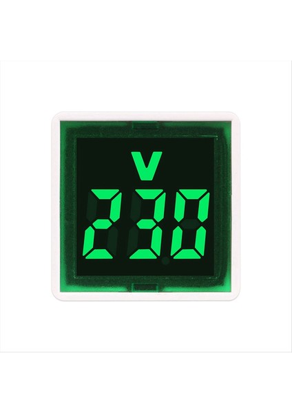 Dijital Voltmetre Kare AC220V Kare Voltaj Test Cihazı ve Gösterge Işık Ab Fiş Yeşil (Yurt Dışından) fırsatları