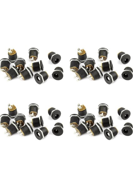 40 Pcs 3-Terminal Lehim 2 1mm x 5 5mm Dişi Güç Jakı Dc Soketi (Yurt Dışından)