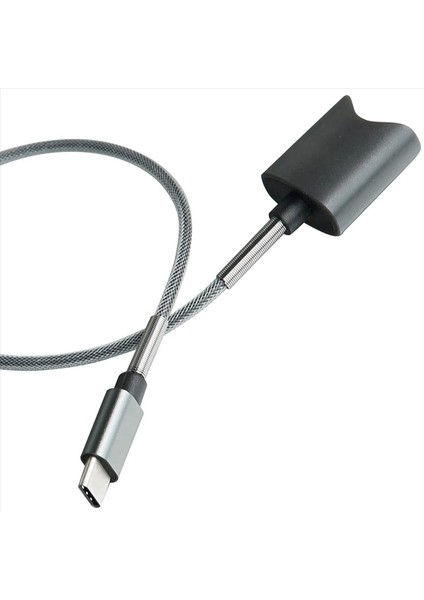 Manyetik Şarj Cordu Evrensel Tasarım 45CM Için 2x USB Arayüz Şarj Kablosu (Gri Usb-A) (Yurt Dışından) indirimleri