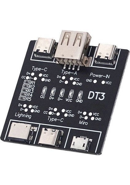 Ios Android Micro-Usb Tip-C Kısa Devre Anahtarı Algılama Kartı Dt3 USB Kablo Test Cihazı (Yurt Dışından) modelleri