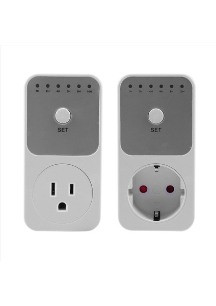2x Geri Sayım Zamanlayıcı Anahtarı Akıllı Kontrol Plug-In Socet Soketi Otomatik Olarak Kapatır Abd Fişini (Yurt Dışından)