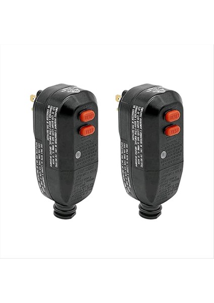 Abd Fişi 2pcs Gfci Fiş Değiştirme 3 Çatal Otomatik Sıfırlama 15AMP Listelenen Toprak Hatası Devre Kesici Adaptör Değiştirme (Yurt Dışından)