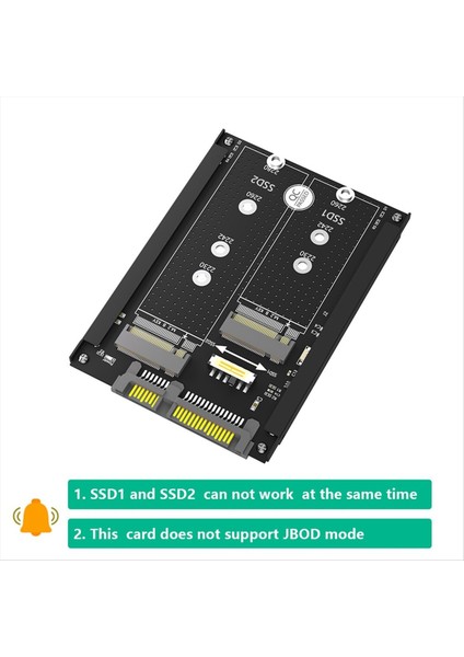 Çift M 2 B Anahtar/b&amp M Anahtar SSD Ila 2 5 Inç Sata Iıı Adaptörü Çerçeveli Braket - Msata Ssd&#39 Yi 7mm 2 5inch Sata Drive Olarak Tutun (Yurt Dışından) fiyatları
