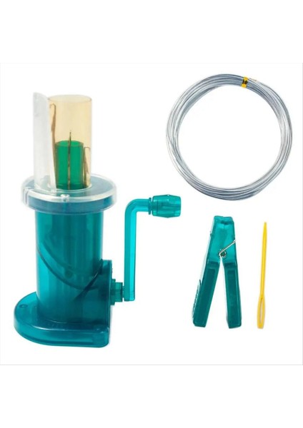 Dıy El Örgü Değirmeni Mini Örgü Makinesi Makara Örme Tutuklu Tutuklu Bilezik Için Yün Sarıcı Araçlar Ev Diy Zanaat Aracı B (Yurt Dışından)