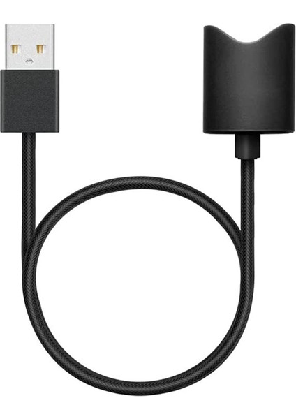 Manyetik Şarj Cordu Evrensel Tasarım Için USB Arayüz Şarj Kablosu 45CM (Siyah Usb-A) (Yurt Dışından)