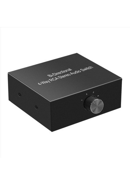 4 Bağlantı Noktası Iki Yönlü R L Rca Ses Değiştirici Kutusu Ses Döner Anahtar Fişi ve Tv Oyun Konsolu Için Ses Ayırıcı Çalma (Yurt Dışından) fırsatları