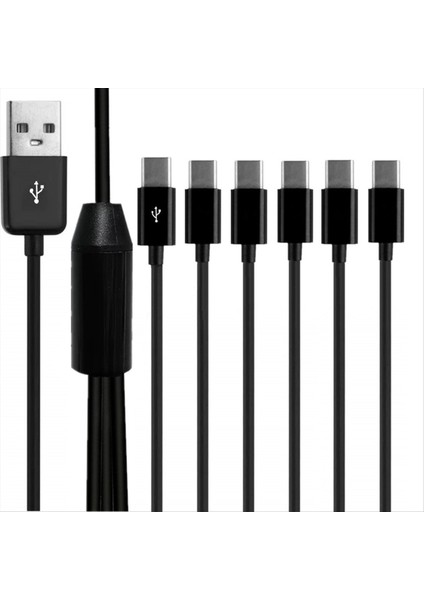 6 Arada USB Tip C Splitter Cable C Veri Iletim Şarj Kablosu Telefon Tablet 1 5m (Yurt Dışından) fiyatları