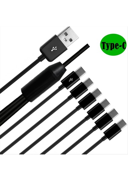 6 Arada USB Tip C Splitter Cable C Veri Iletim Şarj Kablosu Telefon Tablet 1 5m (Yurt Dışından) indirimleri