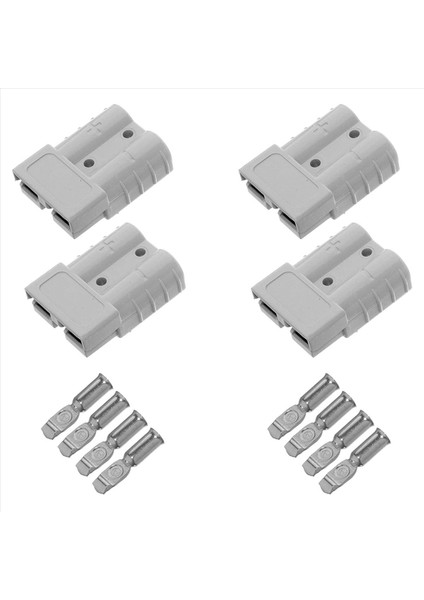 4 Adet Hızlı Bağlantı Fişi 175A 600V Pil Hızlı Konektör Güç Fişi Vinç Bağlantısı Gri Maksimum 1AWG Tel Için (Yurt Dışından)