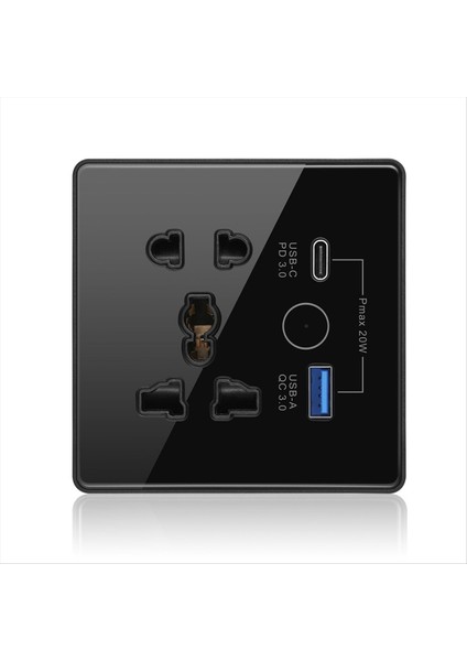 Tuya Smart Soketi Typec+Usb Hızlı Şarj Uzak Time Socket Wifi Akıllı Ingiliz Standart 86 Tip Soket B (Yurt Dışından)