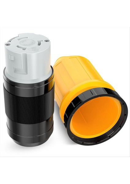 50AMP Rv Güç Kablosu Twist Kilit Fişi Bagaj Kilitleme Kapağı 125/250V Dişi Kilitleme Kıyısı Değiştirme Girişi (Yurt Dışından)